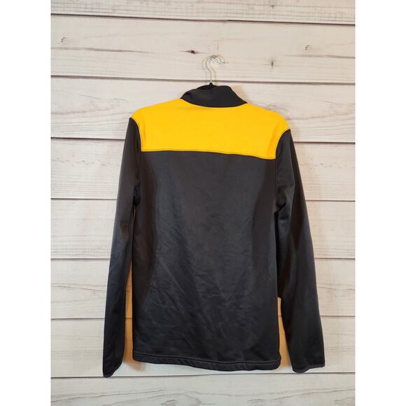 NFL Team Apparel Men's Black Yellow Long Sleeve Pittsburgh Steelers Jacket Small - Picture 2 of 6